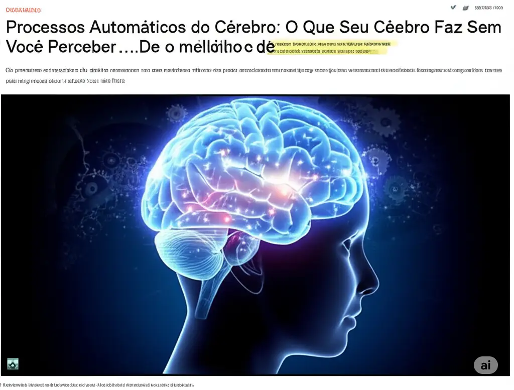 Processos Automáticos do Cérebro: O que seu cérebro faz sem você perceber